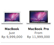 Harga Macbook di Apple Store ID