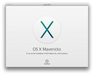 Install OS X Maverick