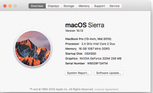 mac OS Sierra